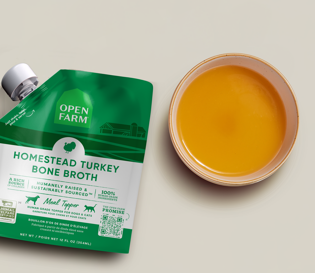 Homestead Turkey Bone Broth for Cats